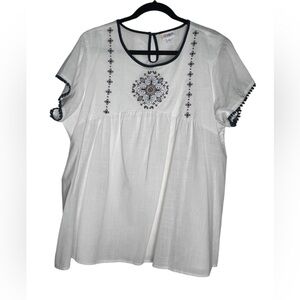 LuLaRoe Paisley Embroidered Top boho collection size XL